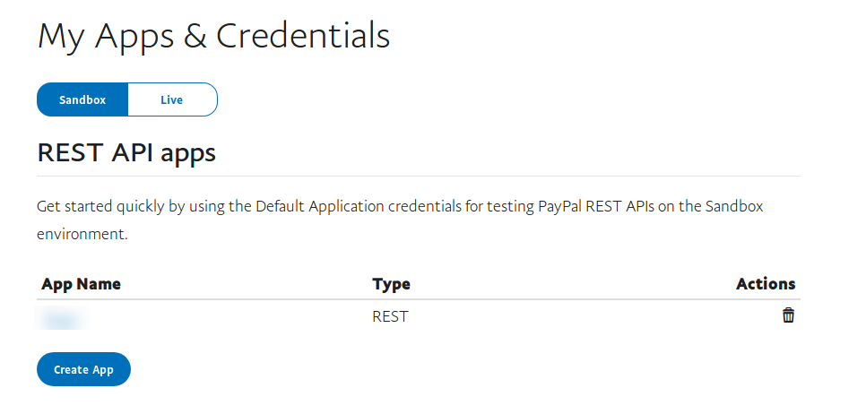 paypal developer dashboard