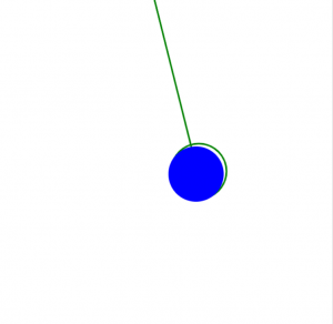 HTML Canvas animation - moving pendulum